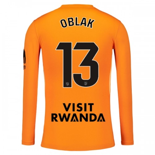 Fotballtrøye Atlético Madrid Oblak 13 Keeper 2025-26 Langermet Oransje Fotballtrøye Atlético Madrid Oblak 13 Keeper 2025-26 Langermet Oransje